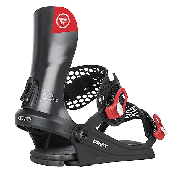 Wiązanie snowboardowe Gravity Drift black/red 2026 - 1