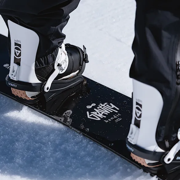 Vázání na snowboard Gravity Drift black/white 2027 - 8