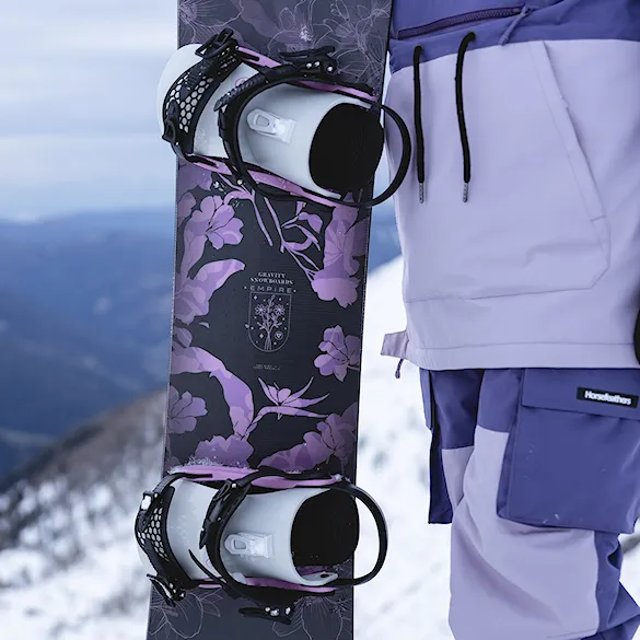 Wiązanie snowboardowe Gravity Fenix grey/rose 2025 - 10