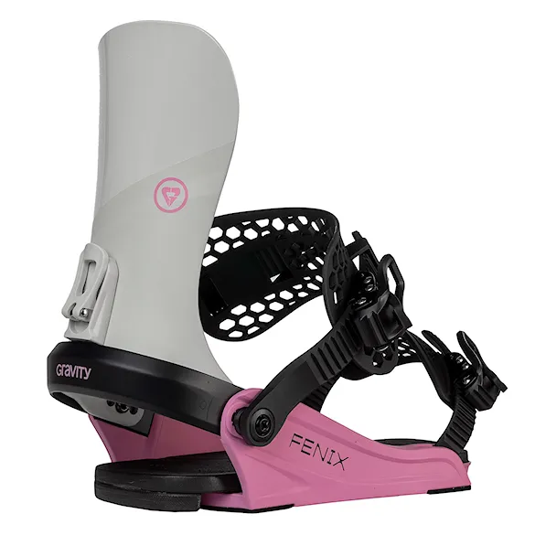 Wiązanie snowboardowe Gravity Fenix grey/rose 2025 - 1