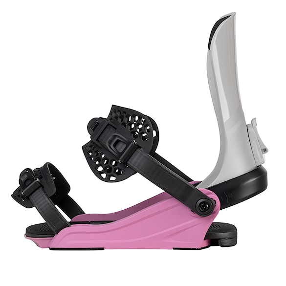 Snowboard Binding Gravity Fenix grey/rose 2025 - 4