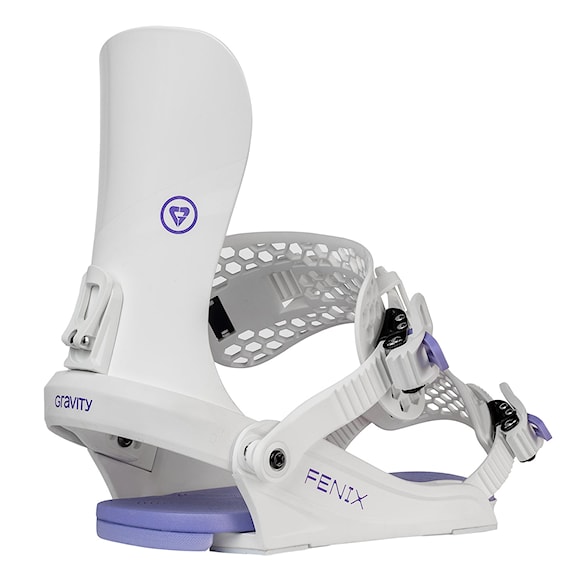 Wiązanie snowboardowe Gravity Fenix white/lavender 2025 - 1