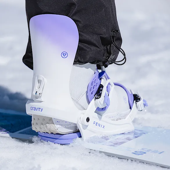 Vázání na snowboard Gravity Fenix white/violet 2027 - 7