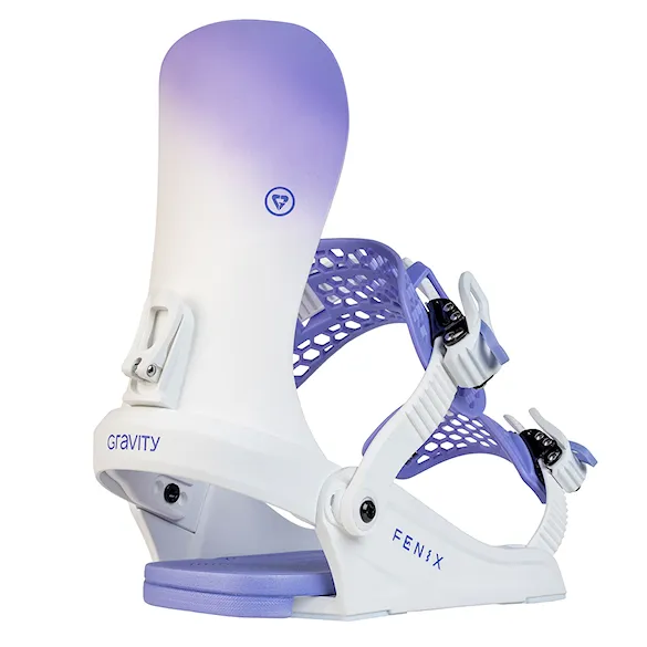 Vázání na snowboard Gravity Fenix white/violet 2027 - 1