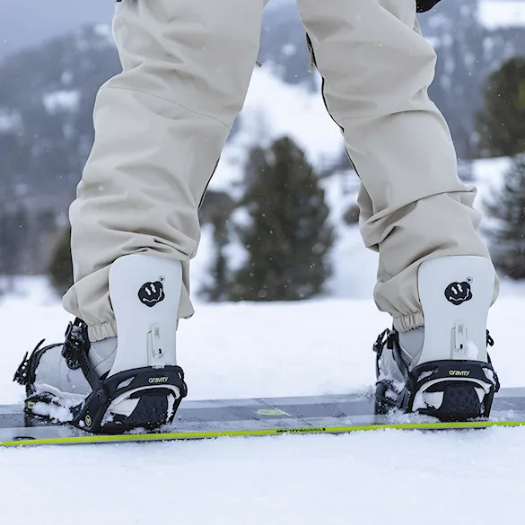 Wiązanie snowboardowe Gravity Indy black/white 2025 - 9