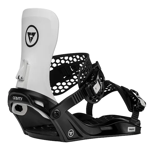 Wiązanie snowboardowe Gravity Indy black/white 2025 - 1