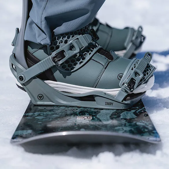 Vázání na snowboard Gravity Indy dusty green 2027 - 9