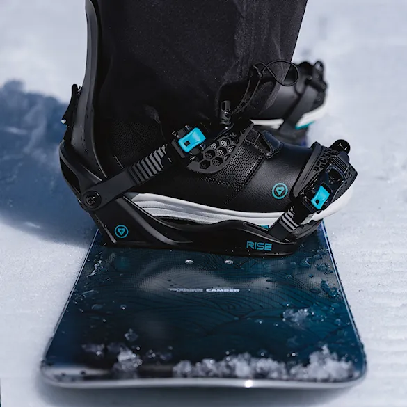 Vázání na snowboard Gravity Rise black/teal 2027 - 6