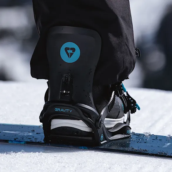 Vázání na snowboard Gravity Rise black/teal 2027 - 7