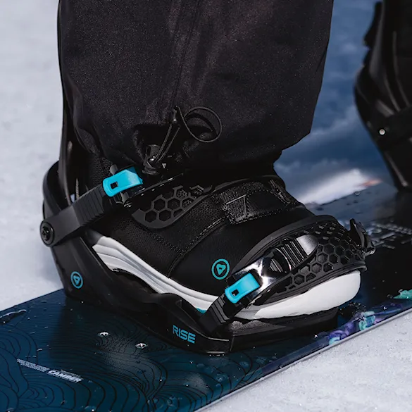 Vázání na snowboard Gravity Rise black/teal 2027 - 8