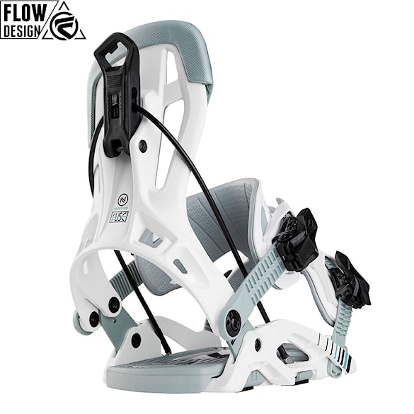 Vázání na snowboard Nidecker Flow Fuse white 2026 - 1