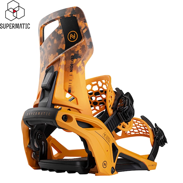 Vázání na snowboard Nidecker Supermatic dune orange 2025 - 1