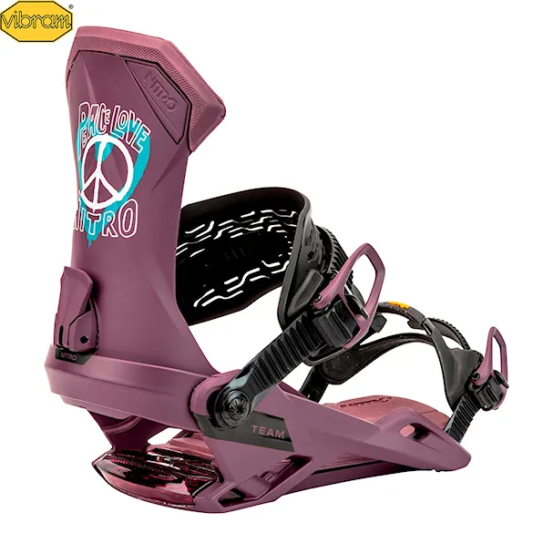 Wiązanie snowboardowe Nitro Team peace love 2025 - 1