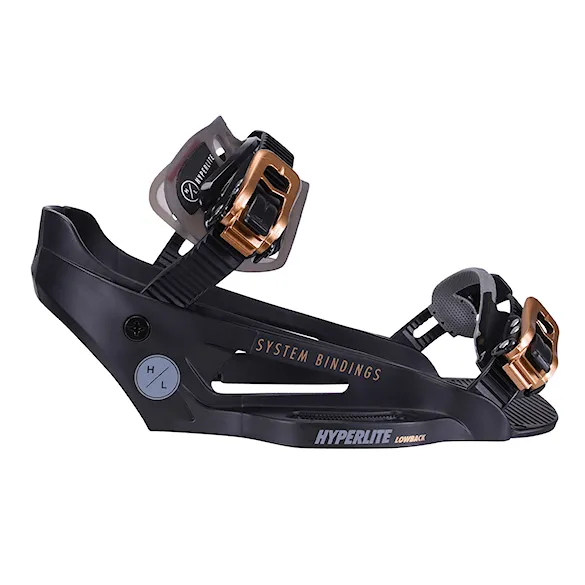 Wiązanie wakeboardowe Hyperlite System Lowback black/gold 2026 - 3