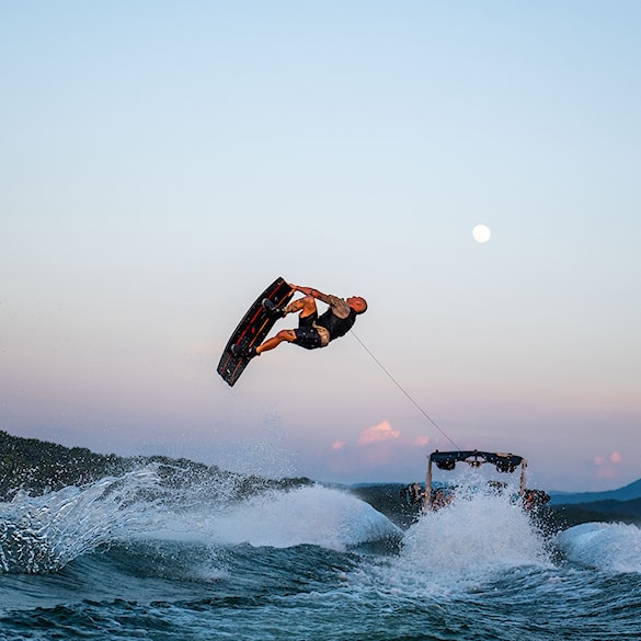Wiązanie wakeboardowe Hyperlite Ultra grey/black 2024 - 14