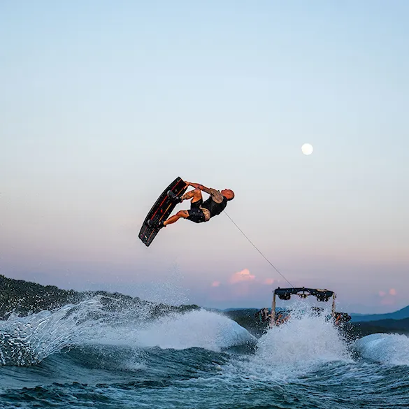 Wiązanie wakeboardowe Hyperlite Ultra grey/black 2024 - 14