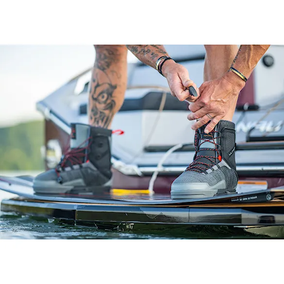 Wiązanie wakeboardowe Hyperlite Ultra grey/black 2024 - 4