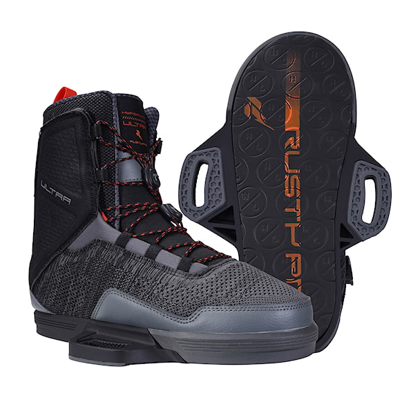 Wiązanie wakeboardowe Hyperlite Ultra grey/black 2024 - 1
