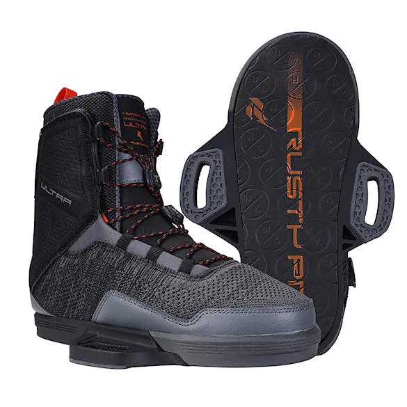 Wiązanie wakeboardowe Hyperlite Ultra grey/black 2024 - 1