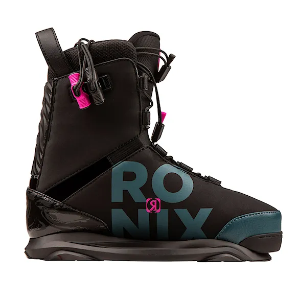 Wiązanie wakeboardowe Ronix Rise black/teal/pink 2025 - 3