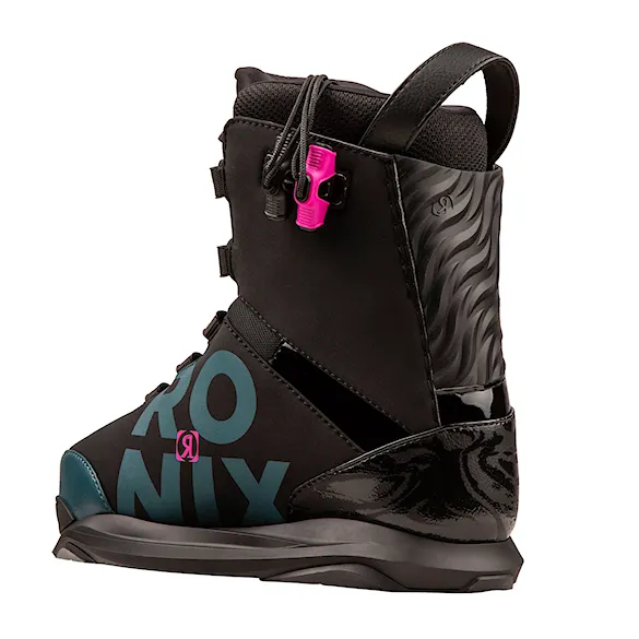 Wiązanie wakeboardowe Ronix Rise black/teal/pink 2025 - 8
