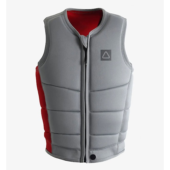 Kamizelka wakeboardowa Follow Corp Impact Vest light grey/red 2024 - 1