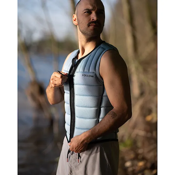 Kamizelka wakeboardowa Follow Total Impact light blue 2026 - 7