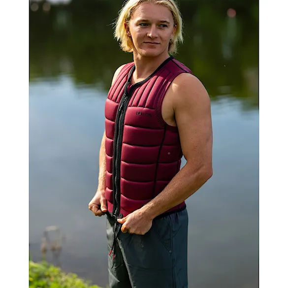 Kamizelka wakeboardowa Follow Total Impact maroon 2026 - 7