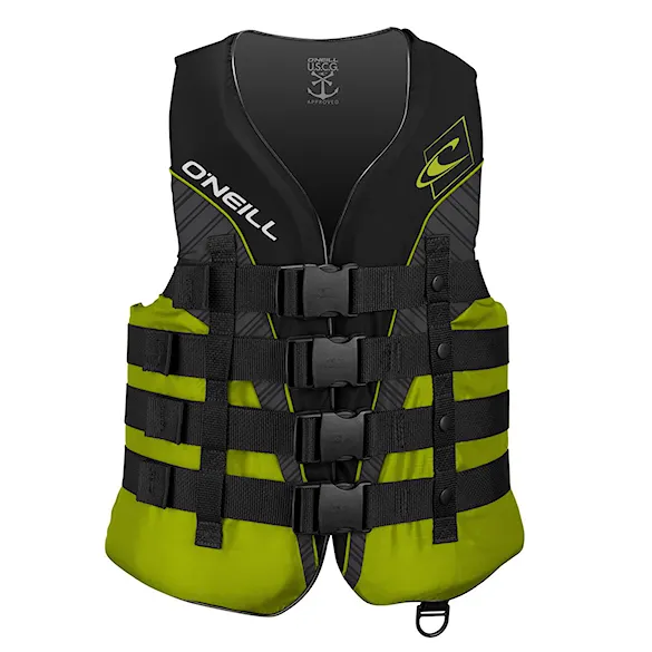 Kamizelka wakeboardowa O'Neill Superlite ISO 50N Vest black/lime/smoke: lime - 1