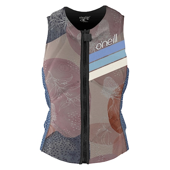 Kamizelka wakeboardowa O'Neill Wms Slasher Comp Vest desert bloom/drift blue 2022 - 1