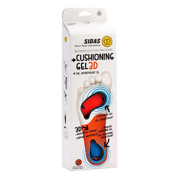 Wkładki do butów Sidas Cushioning Gel 3D - 7