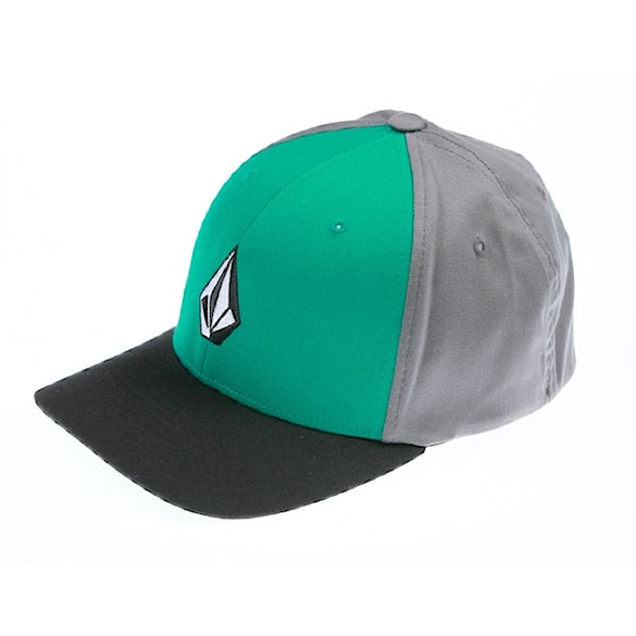 Kšiltovka Volcom Full Stone Xfit evergreen - 1