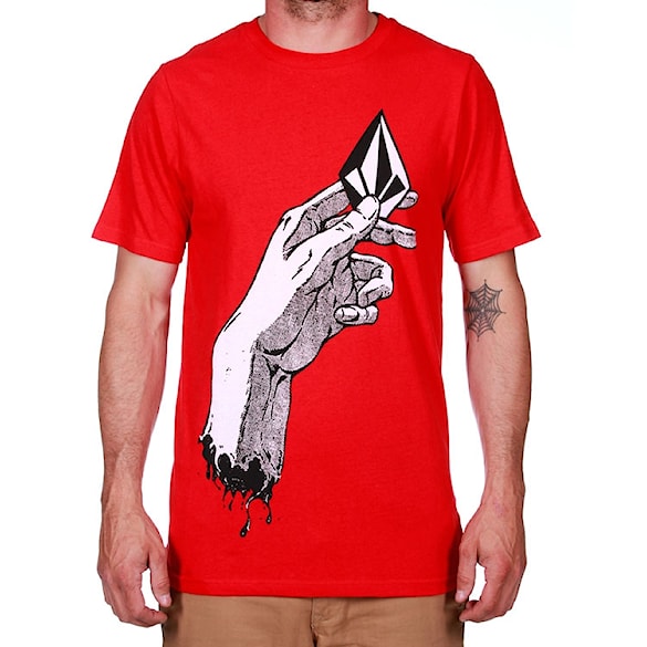 Tričko Volcom Hand It Over B. drip red - 1
