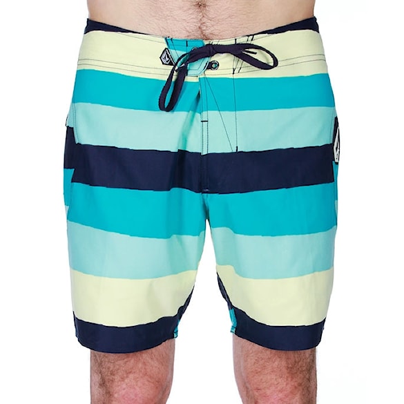Plavky Volcom Maguro Stripe aqua 2012 - 1