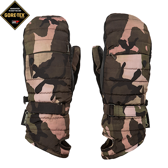 Rukavice na snowboard Volcom Peep Gore Mitt faded army 2020 - 1