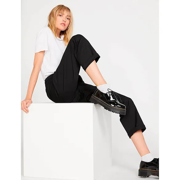 Kalhoty Volcom Wms Frochickie Boyfriend black 2021 - 5