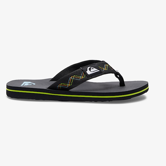 Žabky Quiksilver Molokai Stitchy Youth black/black/green 2023 - 4