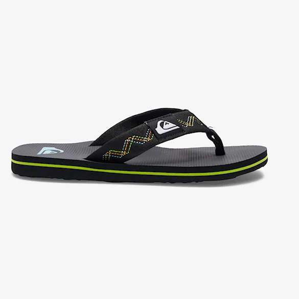 Flip-flops Quiksilver Molokai Stitchy Youth black/black/green 2023 - 4
