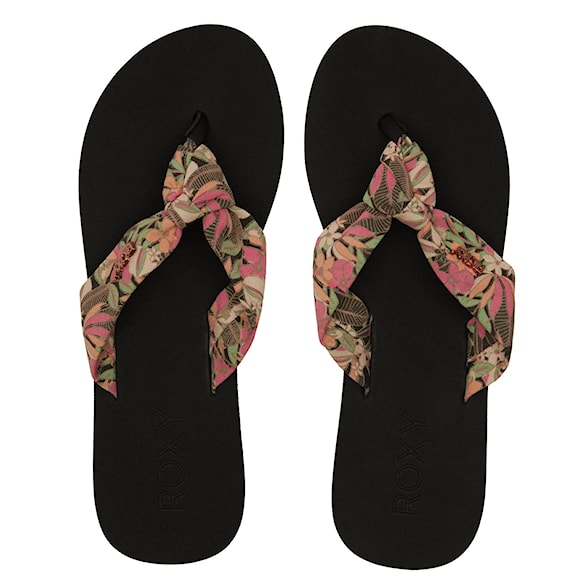 Flip-flops Roxy Paia V black/pink/soft lime 2024 - 1