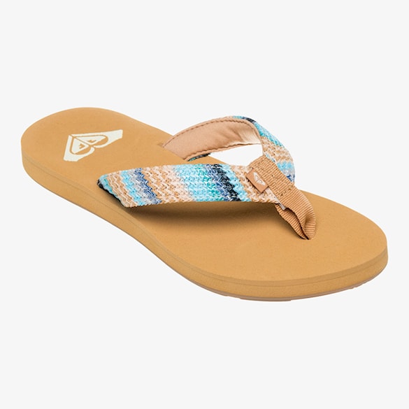 Žabky Roxy Porto Raffia II blue depths 2025 - 3