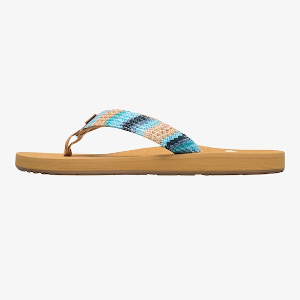 Žabky Roxy Porto Raffia II blue depths 2025 - 4
