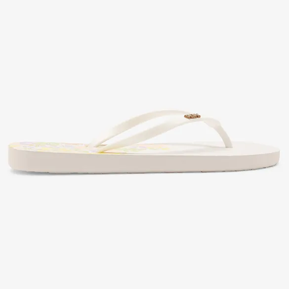 Flip-flops Roxy Viva Stamp II antique white 2024 - 2