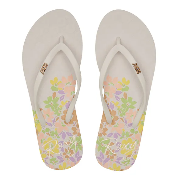 Flip-flops Roxy Viva Stamp II antique white 2024 - 1