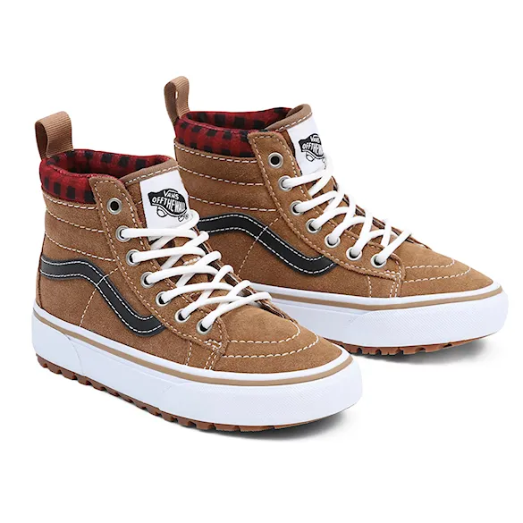 Buty zimowe Vans Kids Sk8-Hi MTE 1 plaid brown/black 2022 - 1