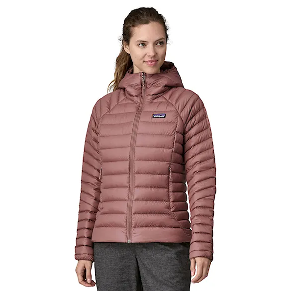 Winter Jacket Patagonia W's Down Sweater Hoody dulse mauve 2025 - 1