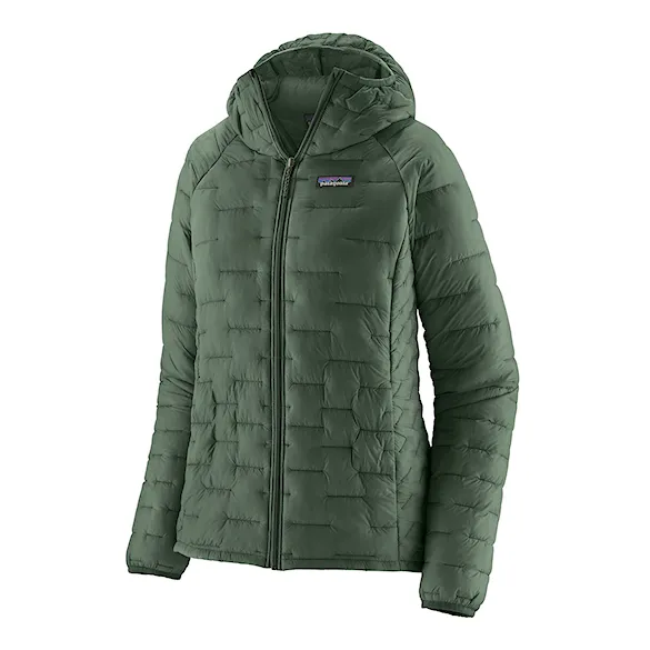 Kurtka zimowa do miasta Patagonia W's Micro Puff Hoody canopy green 2027 - 5