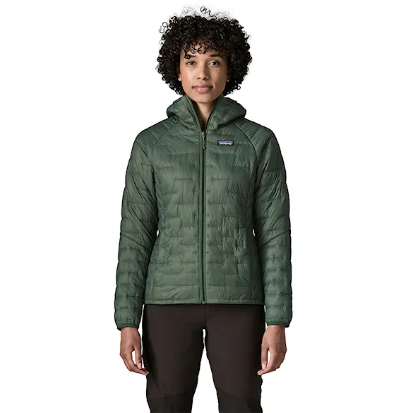 Kurtka zimowa do miasta Patagonia W's Micro Puff Hoody canopy green 2027 - 1