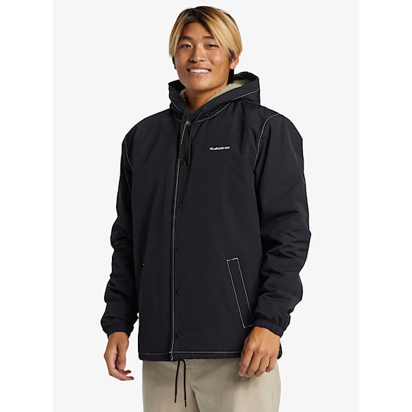 Kurtka zimowa do miasta Quiksilver Rain Cloud Warm Hooded Coach black 2025 - 3