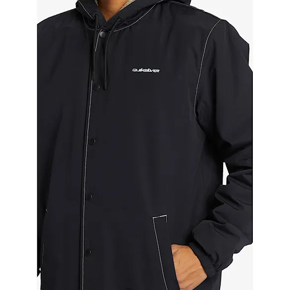 Zimní bunda do města Quiksilver Rain Cloud Warm Hooded Coach black 2025 - 4