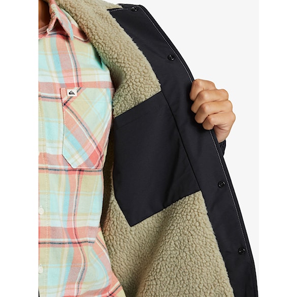 Kurtka zimowa do miasta Quiksilver Rain Cloud Warm Hooded Coach black 2025 - 5